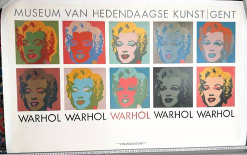 10 Marilyns Andy Warhol Museum Exhibit Authentic Original vintage popart poster: Condition: Used,Artist: Andy Warhol,Size: Medium,Color: Red,Date of Creation: 1990,Title: andy warhol marilyns,Material: Canvas, Paper,Original/Licensed Reprint: Original,Region of Origin: Belgium,Fra