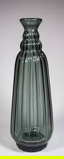 Daum France Art Deco Large Glass Vase - Circa 1920: Material: Glass,Production Style: Art Glass,Country/Region of Manufacture: France,Brand: Daum,Type: Vase,Style: Art Deco