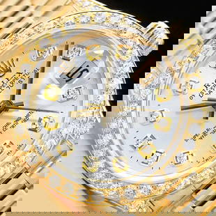 ROLEX LADIES PRESIDENT DATEJUST 18K YELLOW GOLD DIAMOND BEZEL & LUGS WATCH: Condition: Pre-owned,Number of Jewels: 28,Indices: 12-Hour Dial,Band: Custom 18K Yellow Gold President Band,Gender: Women's,Face Color: Silver,Stone: Diamond,Bezel: Custom 18K Yellow Gold Diamond Beze