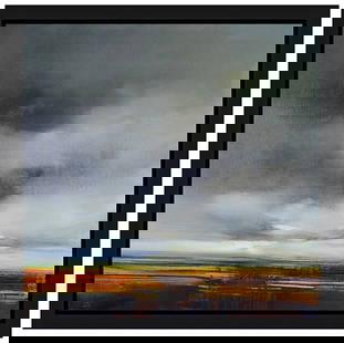 James Lahey Large Original Oil Painting On Canvas Landscape Signed Framed Art: Condition: Used,Artist: James Lahey,Signed: Yes,Title: Storm in Late Autumn Original,Material: Canvas,Certificate of Authenticity (COA): Yes,Item Length: 30 in,Framing: Framed,Subject: Landscape,Type: