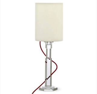 Baccarat Crystal Abysse Table Lamp: Measures 20&rdquo; tall x 7&rdquo; in diameter.Condition: Used: An item that has been used previously. The item may have some signs of cosmetic wear, but is fully operational and functions as intended