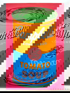 ANDY WARHOL FOUNDATION RARE 1993 LITHO PRINT POSTER " CAMPBELL'S SOUP CAN " 1968: Condition: Used,Artist: Andy Warhol,Unit of Sale: Single Piece,Size: Large,Signed: No,Title: " Campbell's Tomato Soup Can ",Material: Paper,Original/Licensed Reprint: Original,Subject: Famous Painting