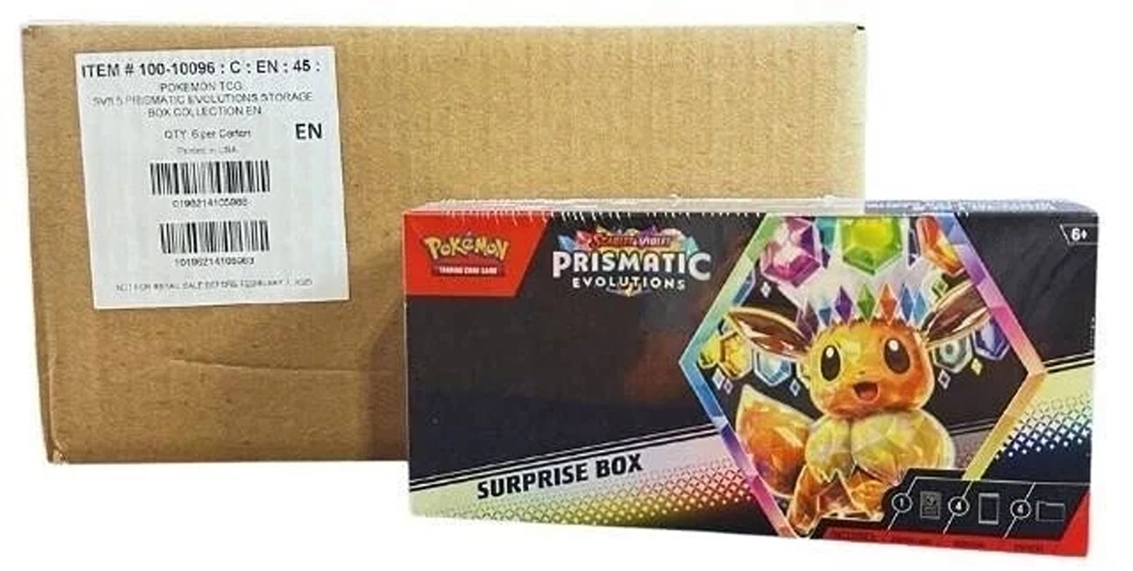 Pokemon Prismatic Evolutions SURPRISE BOX CASE Factory Sealed 6 BOX CASE (1 of 1)