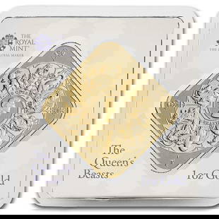 1 oz Gold Bar - The Royal Mint Queen's Beast Completer Bar: Brand: Private Mint,MPN: 312173,Year: N/A,Fineness: 0.9999,Denomination: N/A,Country/Region of Manufacture: United Kingdom,Circulated/Uncirculated: Circulated,Certification: Uncertified