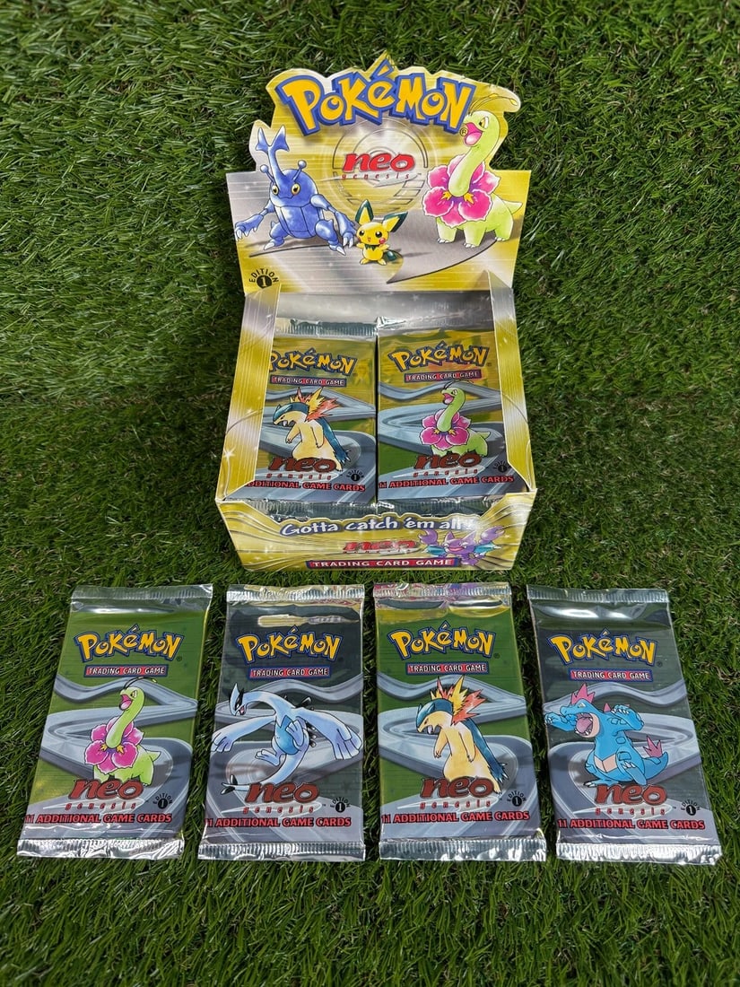 BOX FRESH - 2000 Pokemon Neo Genesis 1st Edition Booster Pack | FACTORY SEALED (1 of 6)