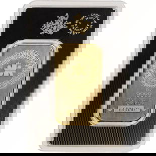 1 oz. Gold Bar - Royal Canadian Mint (RCM) - .9999 Fine in Assay: Coin: Gold Bars,Strike Type: Business,Brand/Mint: Royal Canadian Mint,Fineness: 0.999,Total Precious Metal Content: 1 oz,Country/Region of Manufacture: Canada,Composition: Gold,Shape: Bar,Circulated/U