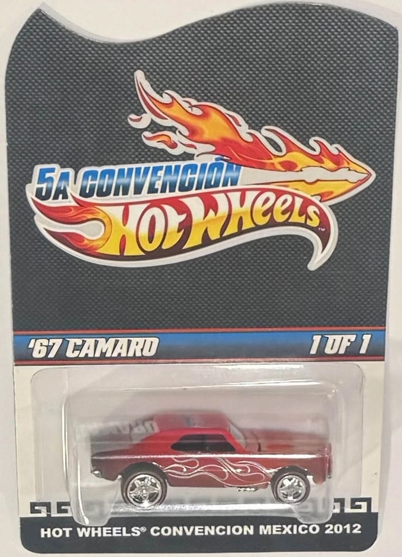 '67 CAMARO Hot Wheels 2012 Mexico Convention Exclusive 1 of 1  Red (1 of 5)