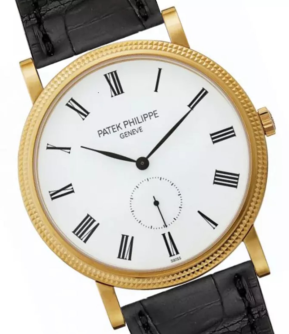 Patek Philippe Calatrava White Men's Watch - 5119J-001: Condition: Pre-owned: An item that has been used previously. The item may have some signs of cosmetic wear, but is fully operational and functions as intended. This item may be a floor model or store