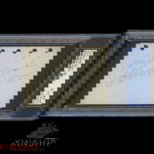 Elvis Presley signed Inscribed Cut PSA DNA Slabbed Rare Music Auto C3638: Industry: Music,Signed: Yes,Autograph Authentication: Professional Sports (PSA/DNA),Object Type: Card & Paper,Original/Reproduction: Original