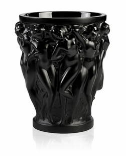 LALIQUE BACCHANTES BLACK CRYSTAL VASE  BRAND NIB: Condition: New: A brand-new, unused, unopened, undamaged item in its original packaging (where packaging is applicable). Packaging should be the same as what is found in a retail store, unless the ite