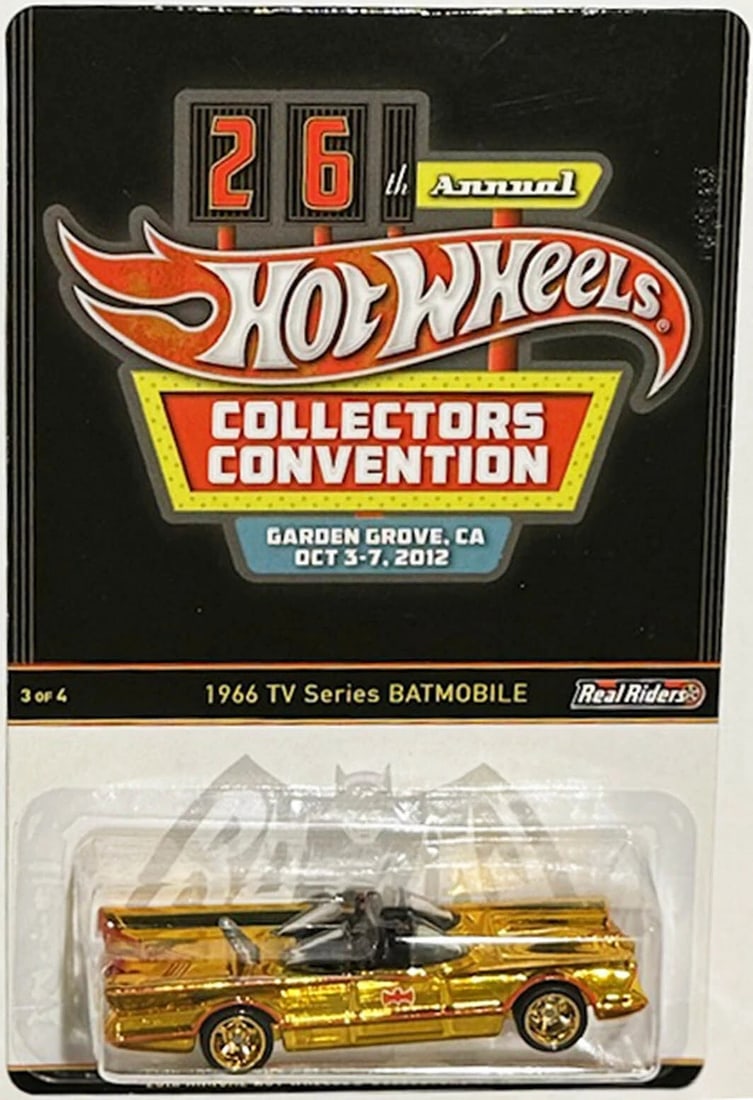 Gold 1966 TV Series Batmobile 2012 Hot Wheels 26th Convention  LE #491/1100 (1 of 4)