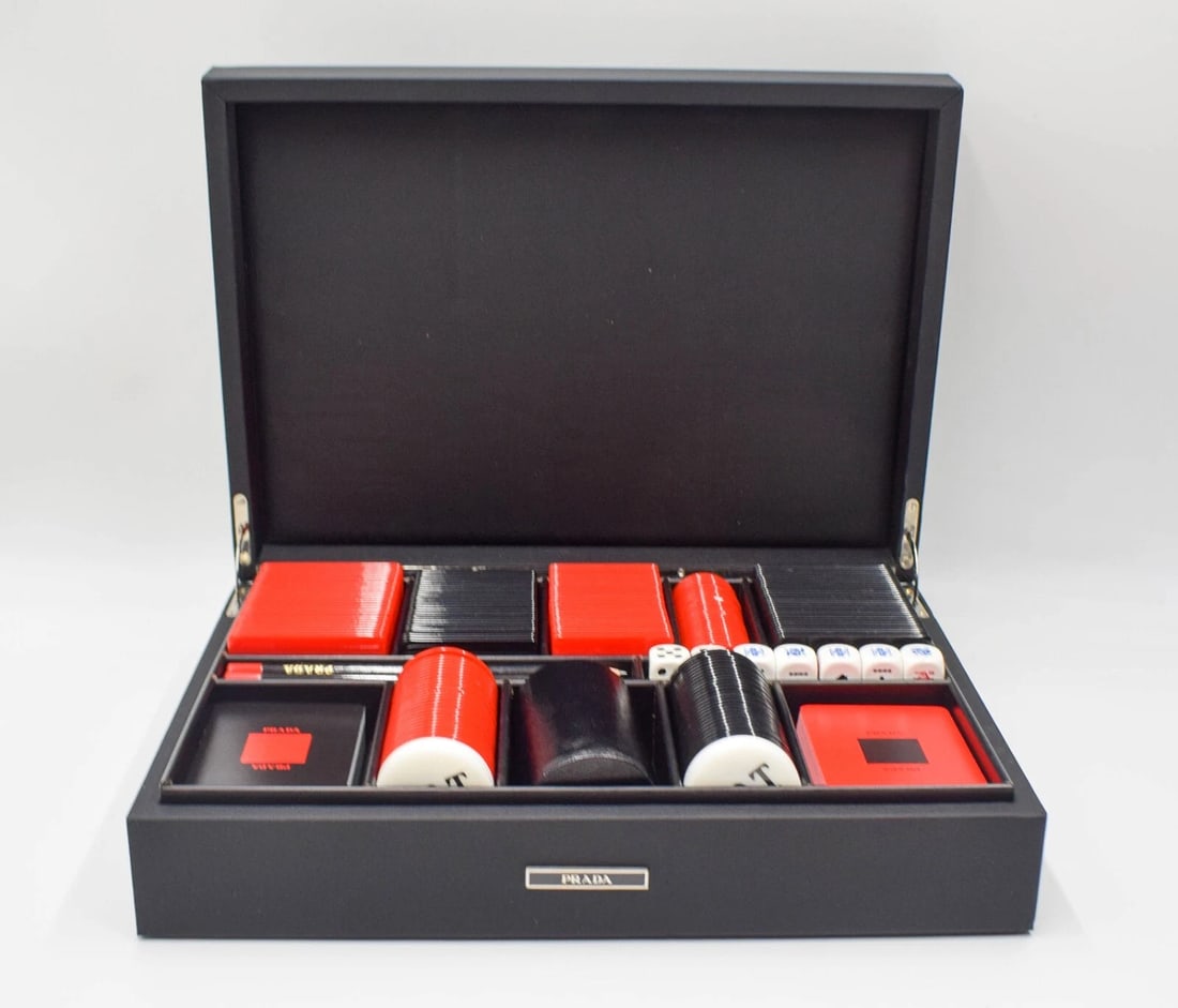 Rare Complete Prada Poker Card - Dice - Set, Circa 1999: Condition: Used