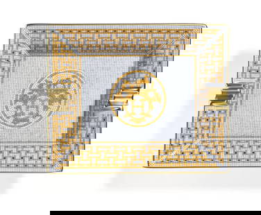 NEW HERMES MOSAIQUE AU 24 GOLD ASHTRAY #P026096P BRAND NIB: Condition: New: A brand-new, unused, unopened, undamaged item (including handmade items). See the seller's listing for full details. ,Origin: Limoges,Antique: No,Shape: Rectangle,Occasion: All Occasio