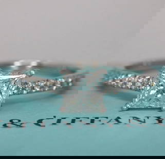 Tiffany & Co Platinum Novo Princess Cut Diamond Engagement Ring .77ct H VS1 $8K: Condition: Pre-owned: An item that has been used or worn previously. See the seller’s listing for full details and description of any imperfections. ,Number of Diamonds: 1,Occasion: Engagement,Main