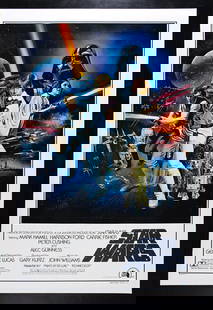 STAR WARS CineMasterpieces RARE STYLE C ORIGINAL VINTAGE MOVIE POSTER 1977: Industry: Movies,Object Type: Poster,Original/Reproduction: Original