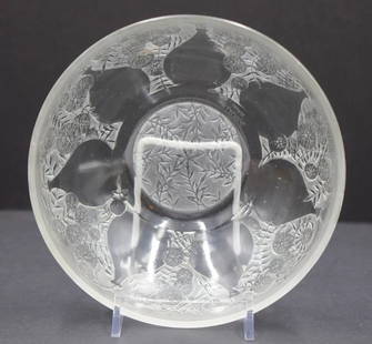 Rene Lalique Verrerie D'Alsace 6 Inch Bowl "Vases Model": Condition: Used,Brand: Lalique,Type: Bowl,Signed By: Rene Lalique,Model: Rene Lalique Verrerie D Alsace,Subject: Bowling
