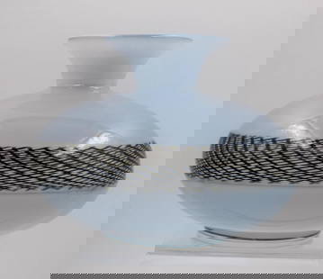 Giampaolo Seguso Art Glass Murano Vase with Lattichino Design -Limited Edition: Condition: Used,Brand: Murano,Type: Art Vase,Material: Glass
