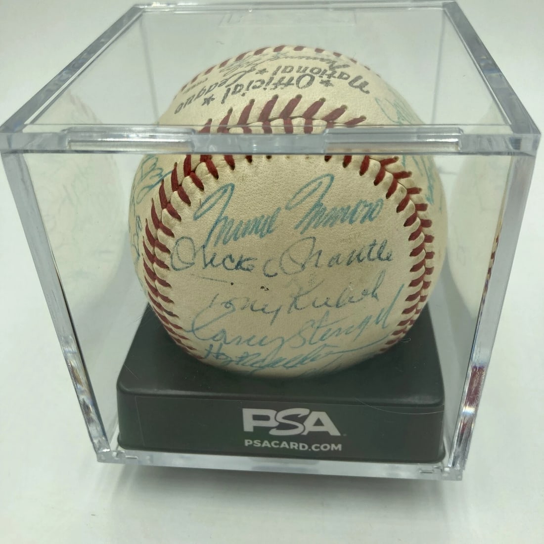 1959 All Star Game Team Signed Baseball Mickey Mantle Maris Ted Williams PSA DNA (1 of 10)