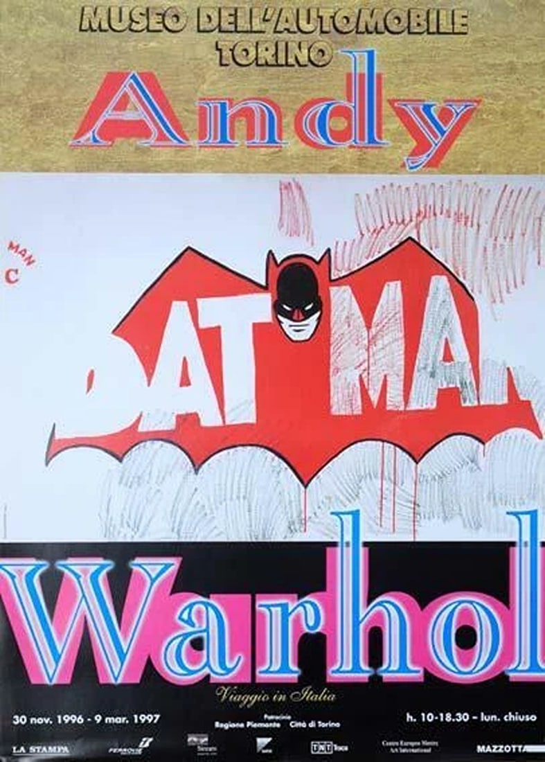 BATMAN 1997 Warhol Retrospective AT MUSEUM IN TURIN ITALY ORIGINAL PRINTING (1 of 1)