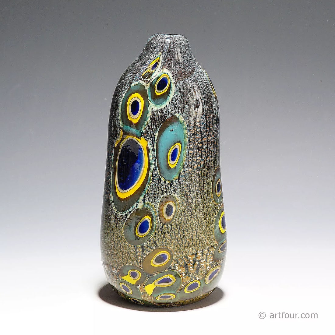 Large Art Glass Vase 'Yokohama' by Aldo Nason Murano: Condition: Used,Brand: ArtGlass,Type: Vase