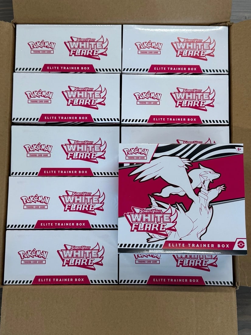 Pokemon White Flare (RSV10.5) Elite Trainer Box Case Brand New Factory Sealed (1 of 2)
