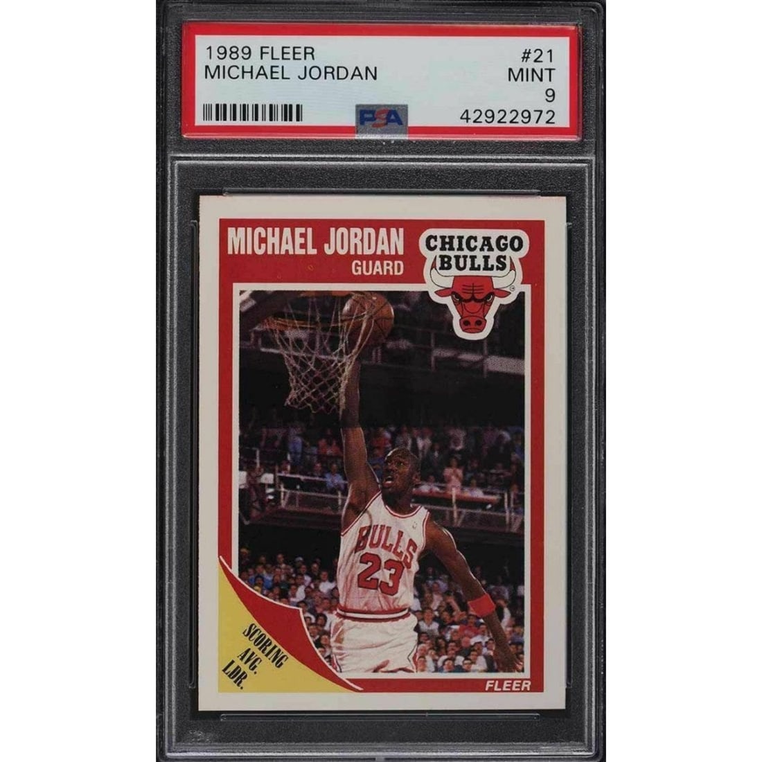 1989 Fleer Michael Jordan #21 PSA 9 MINT (1 of 1)