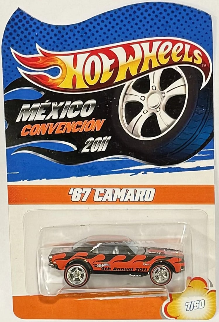 '67 CHEVY CAMARO Hot Wheels 2011 Mexico Convention Exclusive Charity 7/50 (1 of 3)