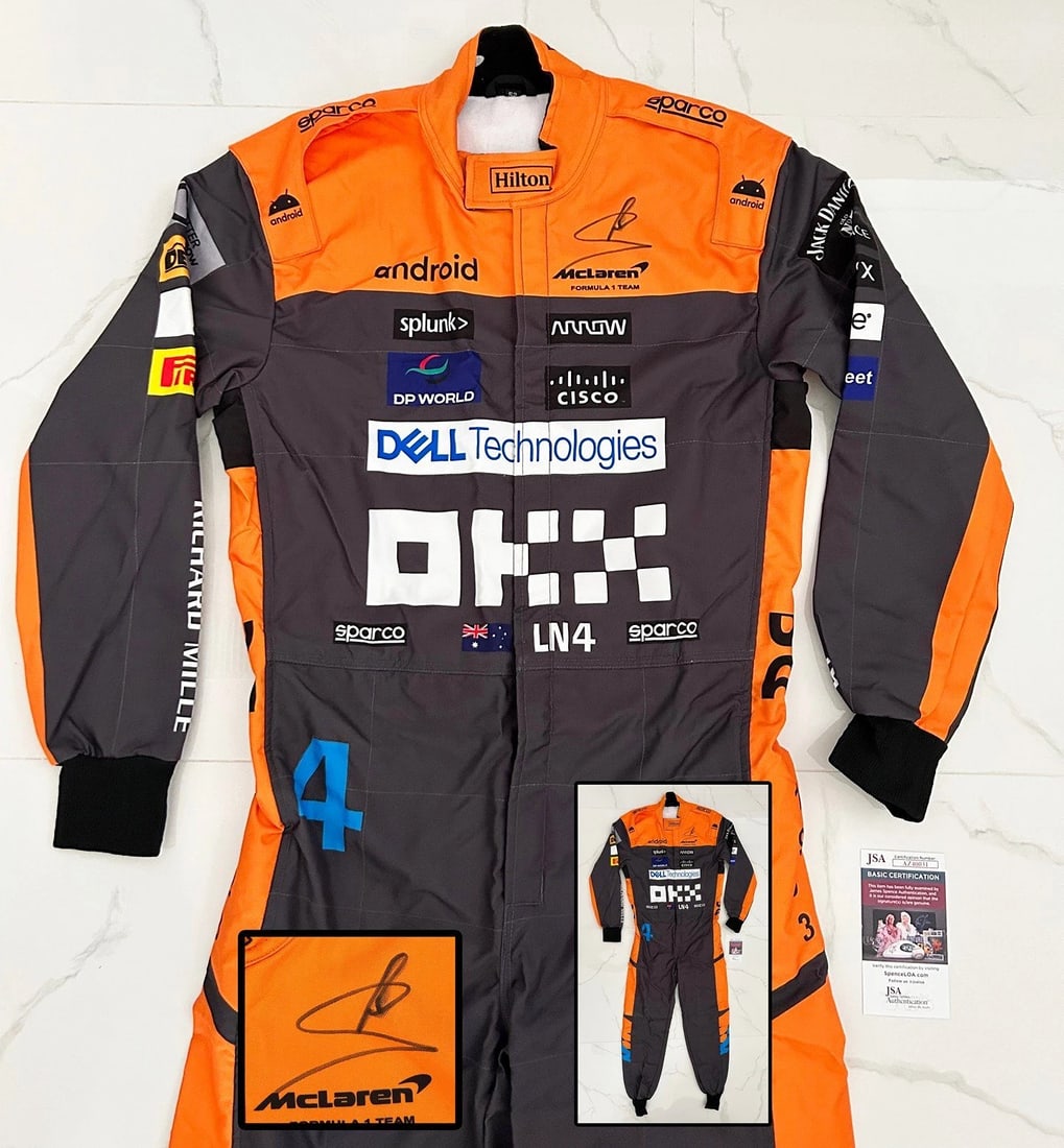 Lando Norris Signed Race Suit 2023 Season McLaren Formula 1 F1 JSA COA (1 of 1)