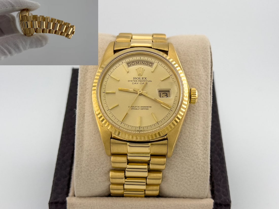 Rolex President Date Date 1803 36mm Champagne Dial 18k Yellow Gold (1 of 8)