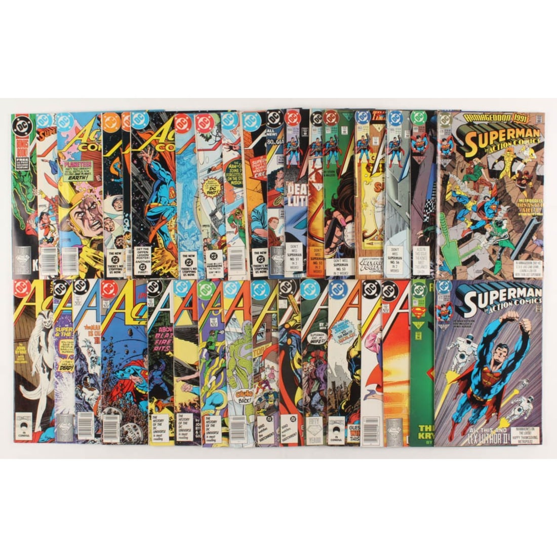 Lot of (20) 1983-1993 "Action Comics" DC Comic Books (1 of 1)