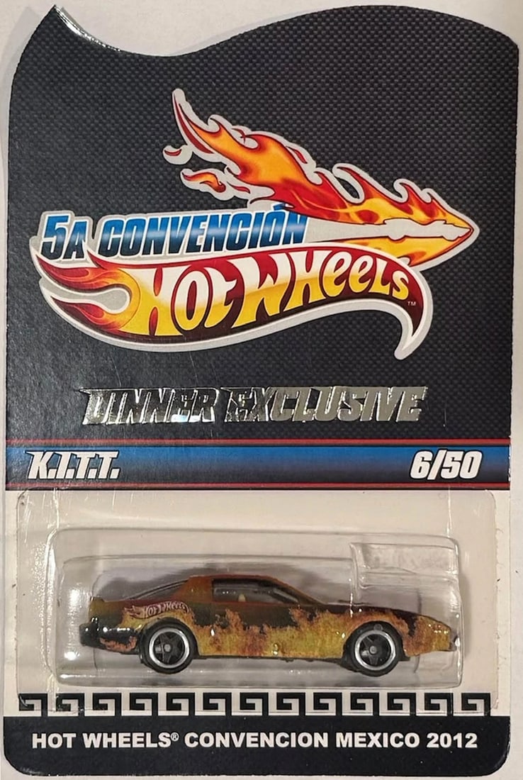 KITT Knight Rider Hot Wheels 2012 Mexico Convention DINNER Exclusive 6/50 RARE! (1 of 4)