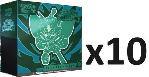 Pokemon Scarlet & Violet Twilight Masquerade ELITE TRAINER 10 BOX CASE IN HAND (1 of 1)