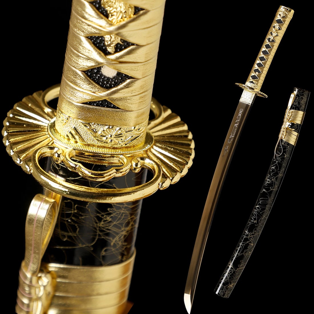 Japanese 1095 Carbon Steel Katana Sword: Overall Length: 30.6 Inch /78Cm Nagasa Length: 20 inch/50 cmHandle Length: 7.8Inch / 20 Cm. Condition: New: A brand-new, unused, unopened, undamaged item