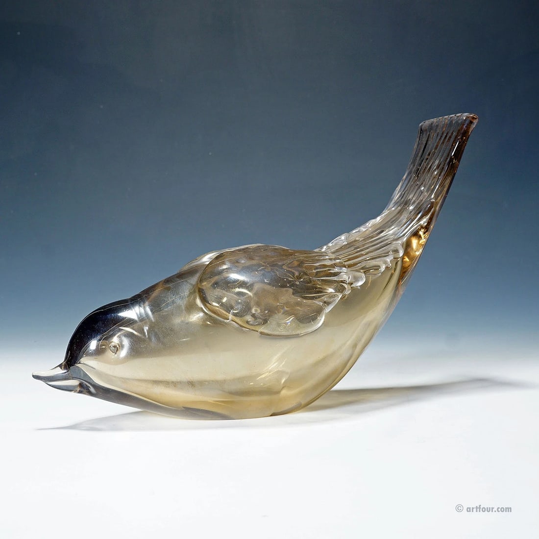 Bird Sculpture by Tyra Lundgren for Venini 1930s: Condition: Used,Brand: ArtGlass,Type: Vase- width: 4.33 inchesheight: 6.69 incheslenght: 11.81 inches