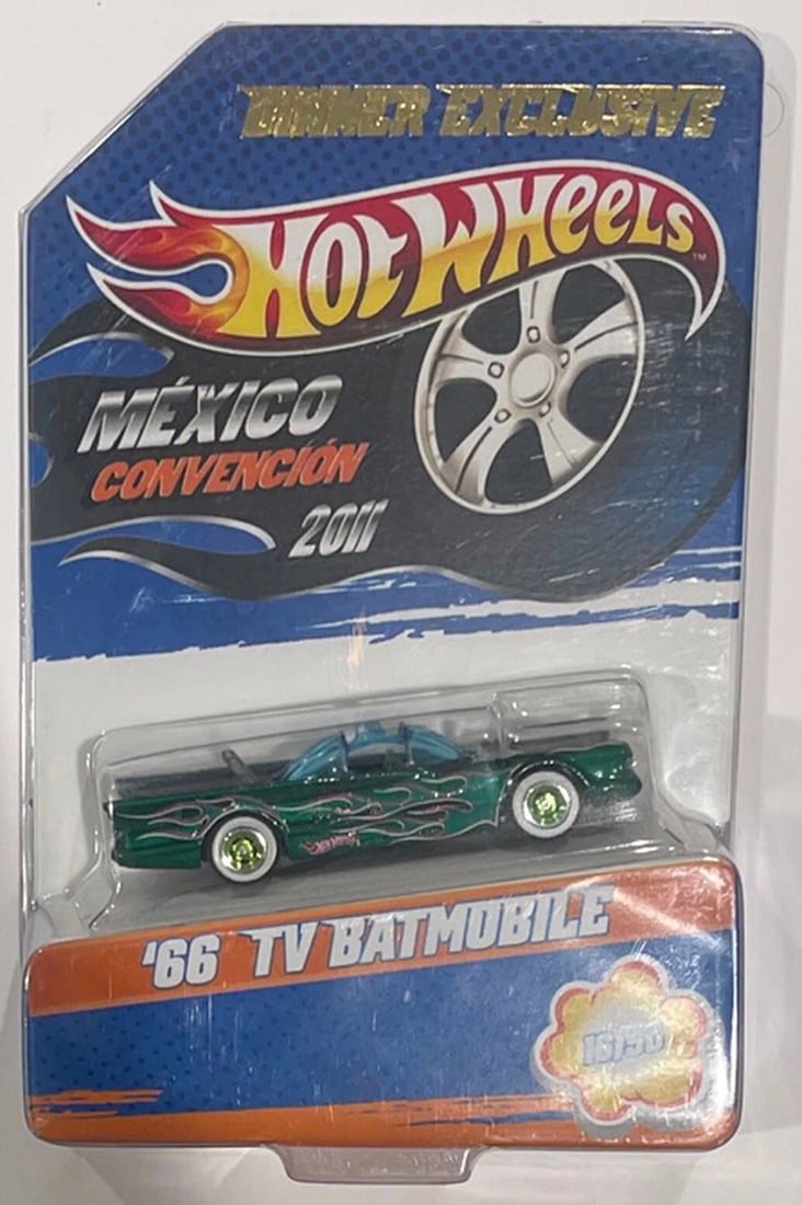 1966 TV BATMOBILE Hot Wheels 2011 Mexico Convention Dinner Exclusive 16/50 RARE!: Condition: New: A brand-new, unused, unopened, undamaged item (including handmade items).,Autographed: No,Vehicle Make: 1966 Batmobile,Vehicle Type: Car,Color: Multi-Color,Material: diecast,Scale: 1:6