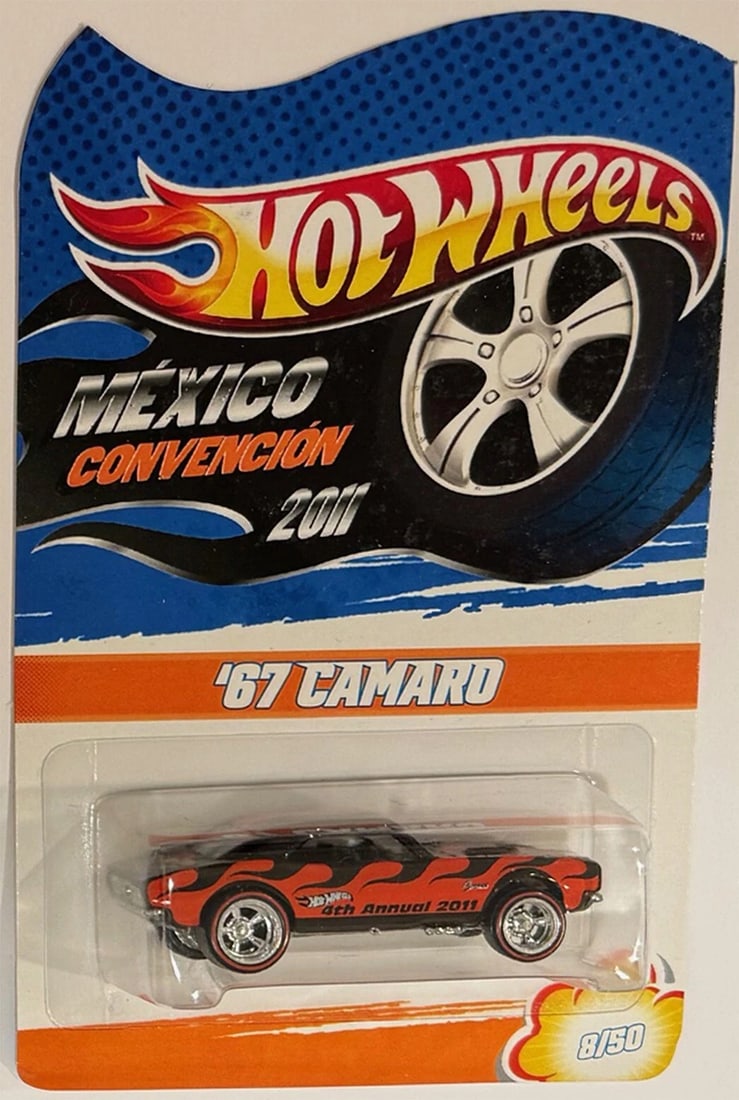 '67 CAMARO Black/Red Hot Wheels 2011 Mexico Convention Exclusive 8/50 RARE! (1 of 2)