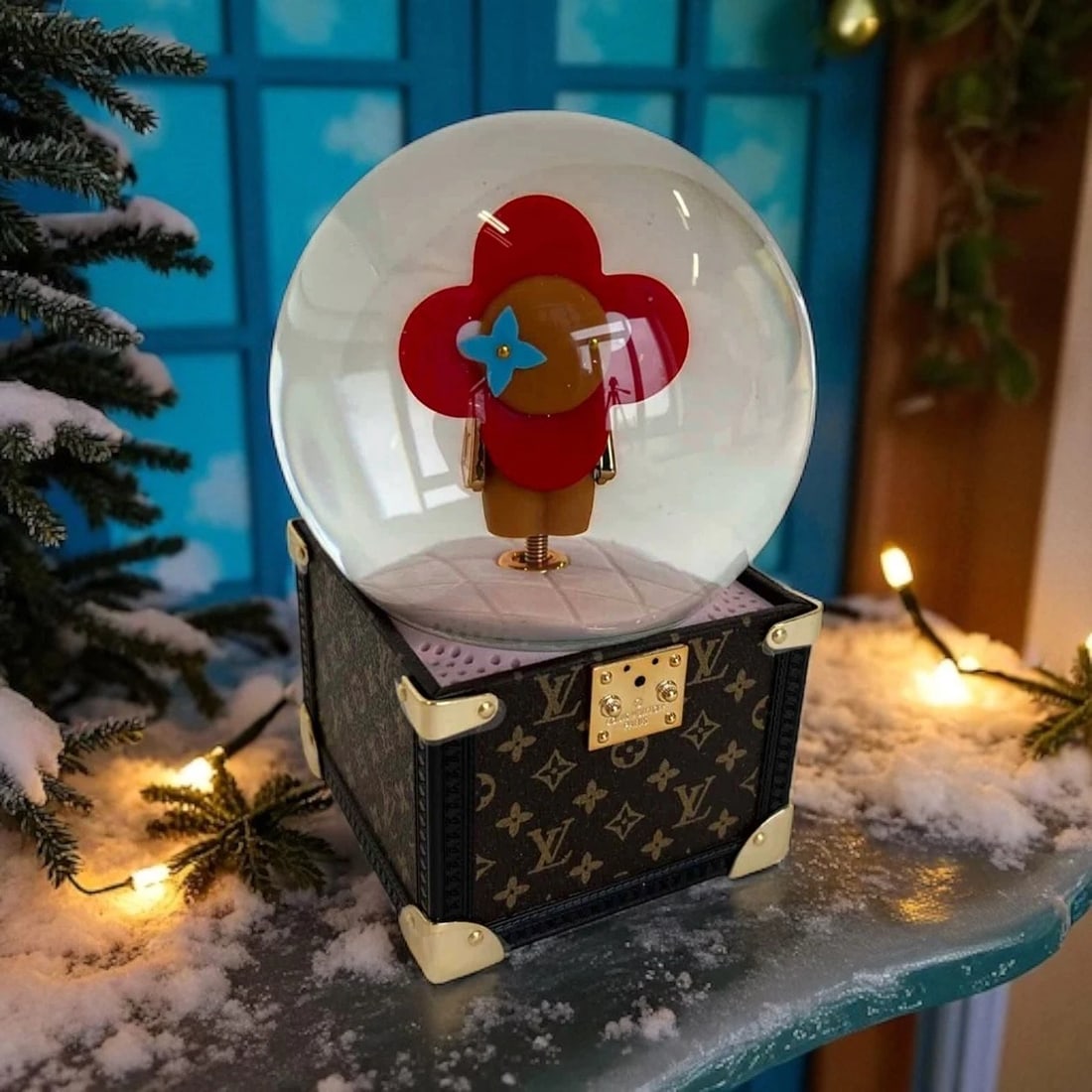Authentic Louis Vuitton Vivienne Doll Snow Globe with Music Box (1 of 8)