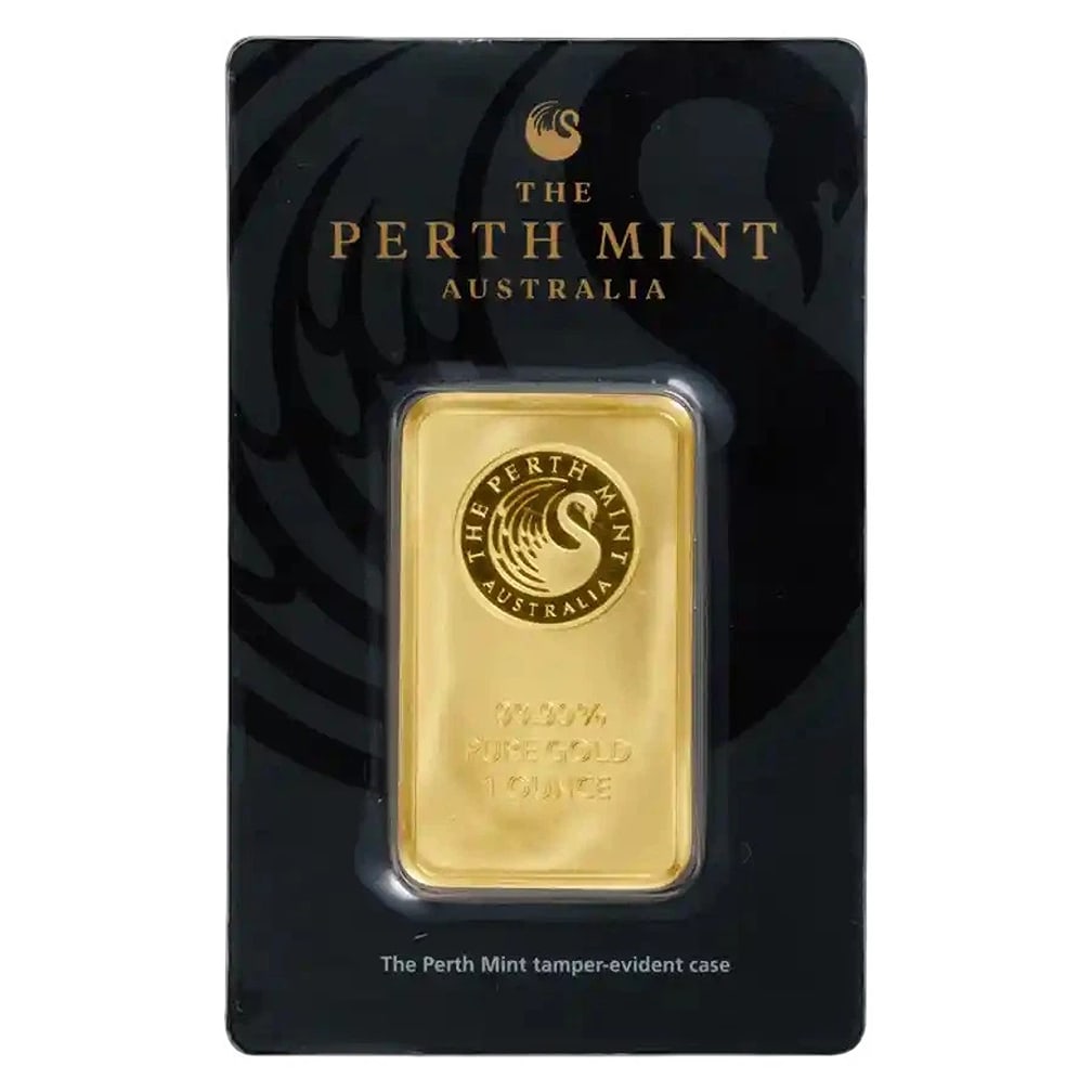 1 oz Gold Perth Mint Bar .9999 Fine in Sealed Assay Card: Year: N/A,Shape: Bar,Precious Metal Content per Unit: 1 oz,Fineness: 0.9999,Denomination: N/A,Country/Region of Manufacture: Australia,Composition: Gold,Circulated/Uncirculated: Circulated,Certificati