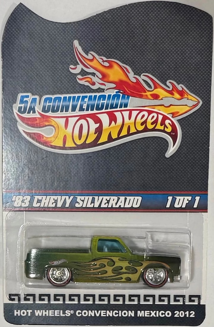 '83 Chevy SILVERADO Hot Wheels 2012 Mexico Convention 1 of 1  RARE! (1 of 5)