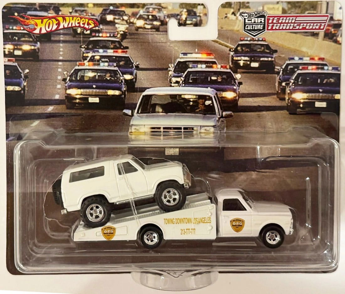 OJ Ford Bronco Custom Hot Wheels Team Transport w/RR * (1 of 1)