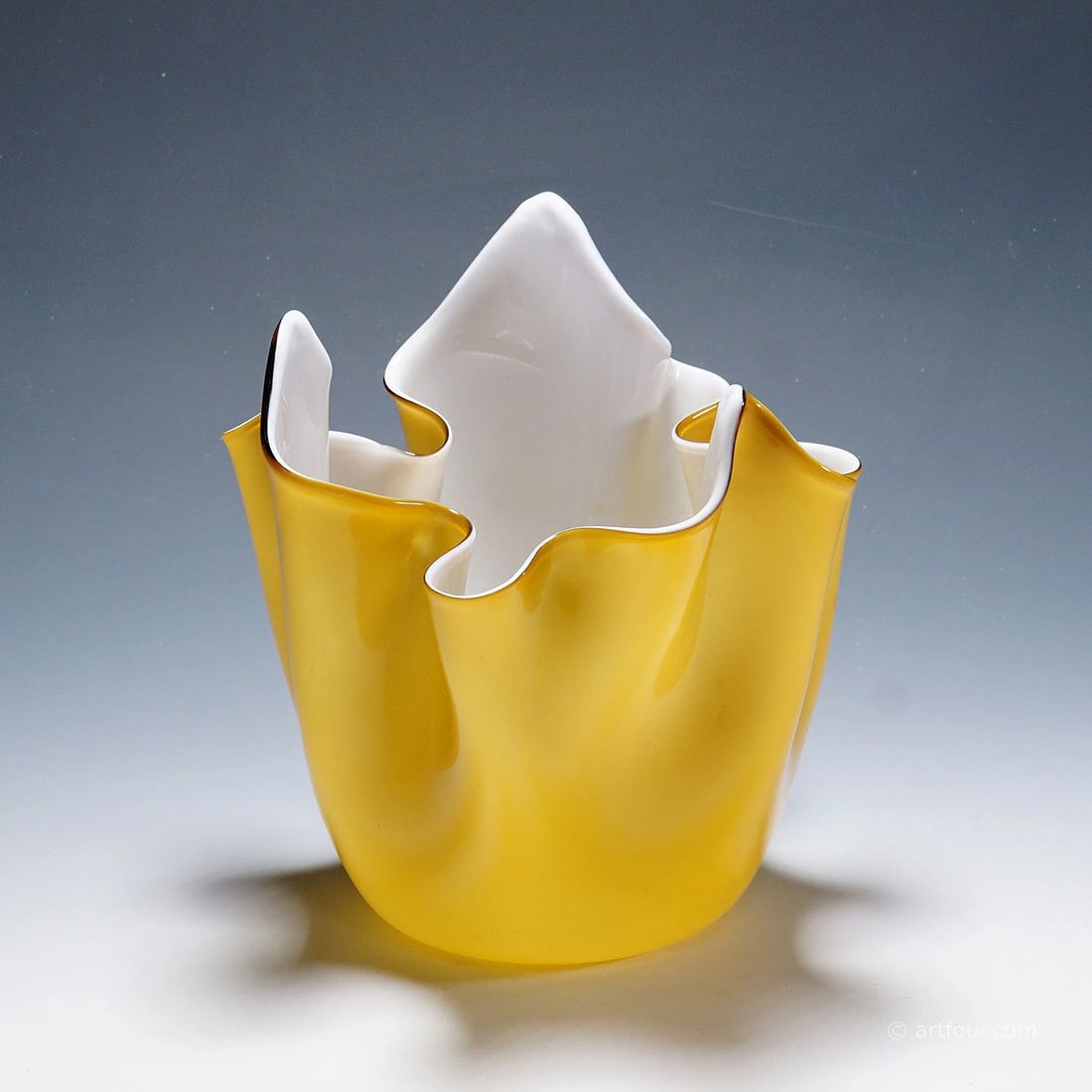 Large Venini Fazzoletto Vase by Fulvio Bianconi 1950s (1 of 7)