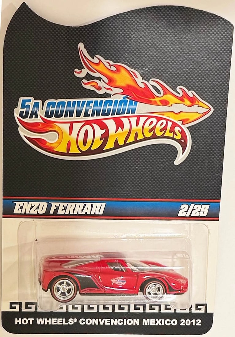 Red ENZO FERRARI Hot Wheels 2012 Mexico Convention 2/25 (1 of 3)