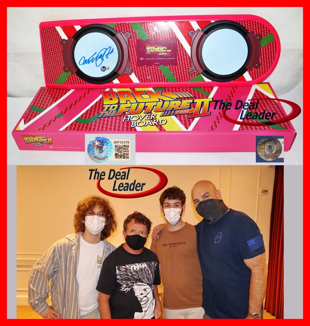 Michael J Fox Back To Future autographed signed Hoverboard Beckett PSA JSA (1 of 7)