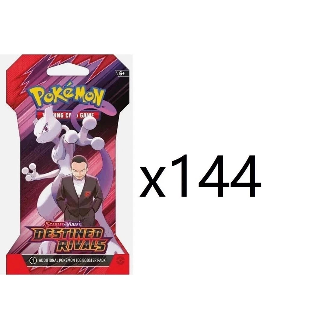 Pokémon Destined Rivals Sleeved Boosters Sealed Case x144 Packs (1 of 2)