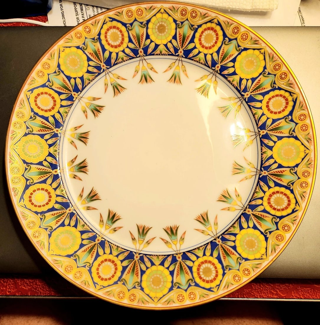 Richard Ginori Porcelain Dinner Plate – ‘Khedive’ Pattern, Hard-to-Find Rarity: Condition: Used: An item that has been used previously. The item may have some signs of cosmetic wear, but is fully operational and functions as intended. This item may be a floor model or store retur