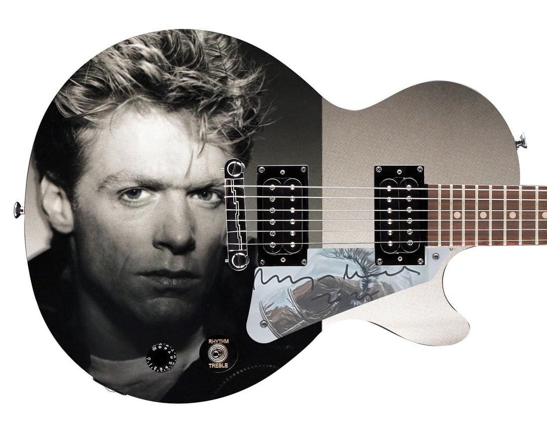 Bryan Adams Signed Reckless Custom Epiphone Les Paul Guitar JSA COA: Bryan Adams Signed Reckless Custom Epiphone Les Paul Guitar JSA COA