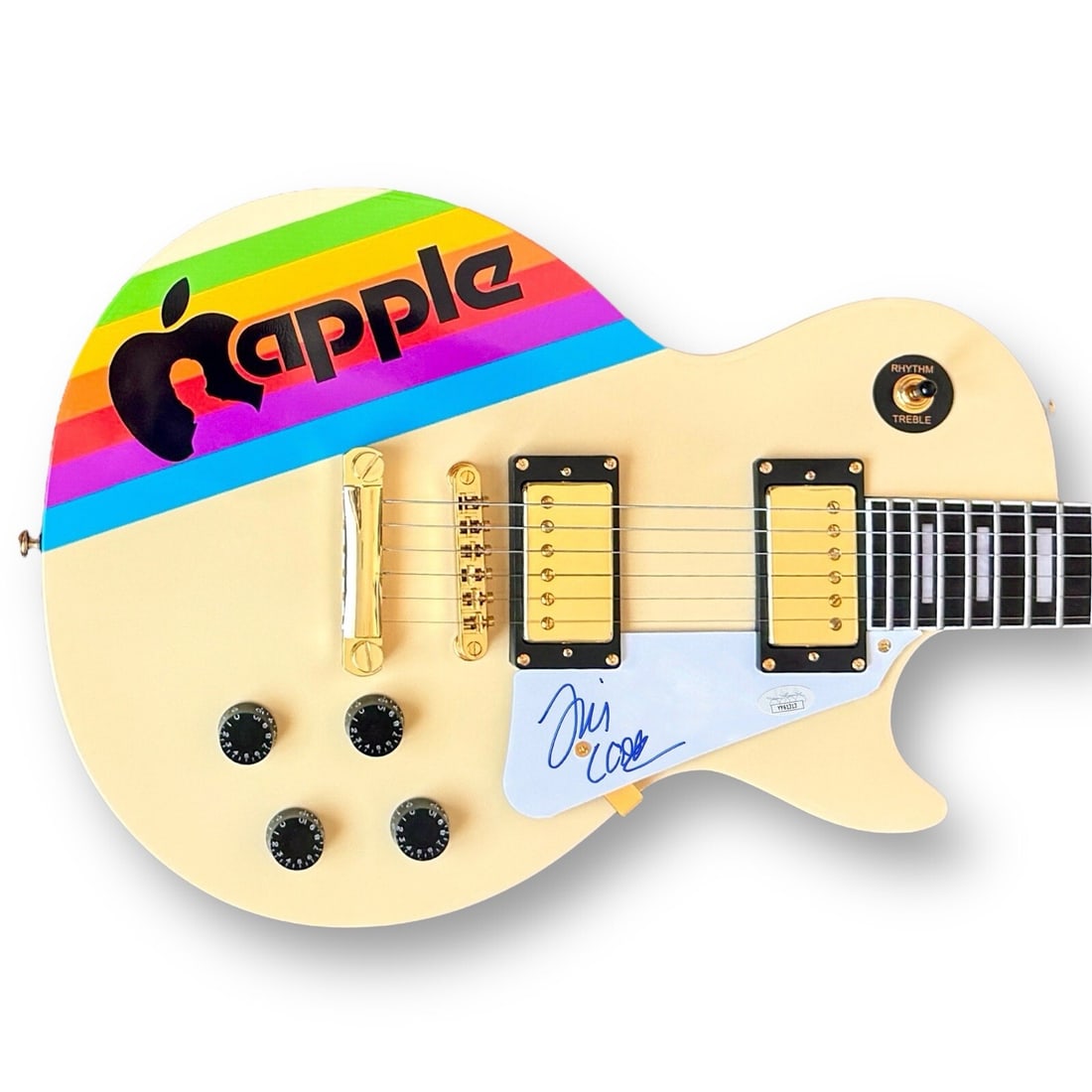 Tim Cook Signed Guitar Custom Graphics JSA COA Apple CEO iPhone MacBook: Tim Cook Signed Guitar Custom Graphics JSA COA Apple CEO iPhone MacBook