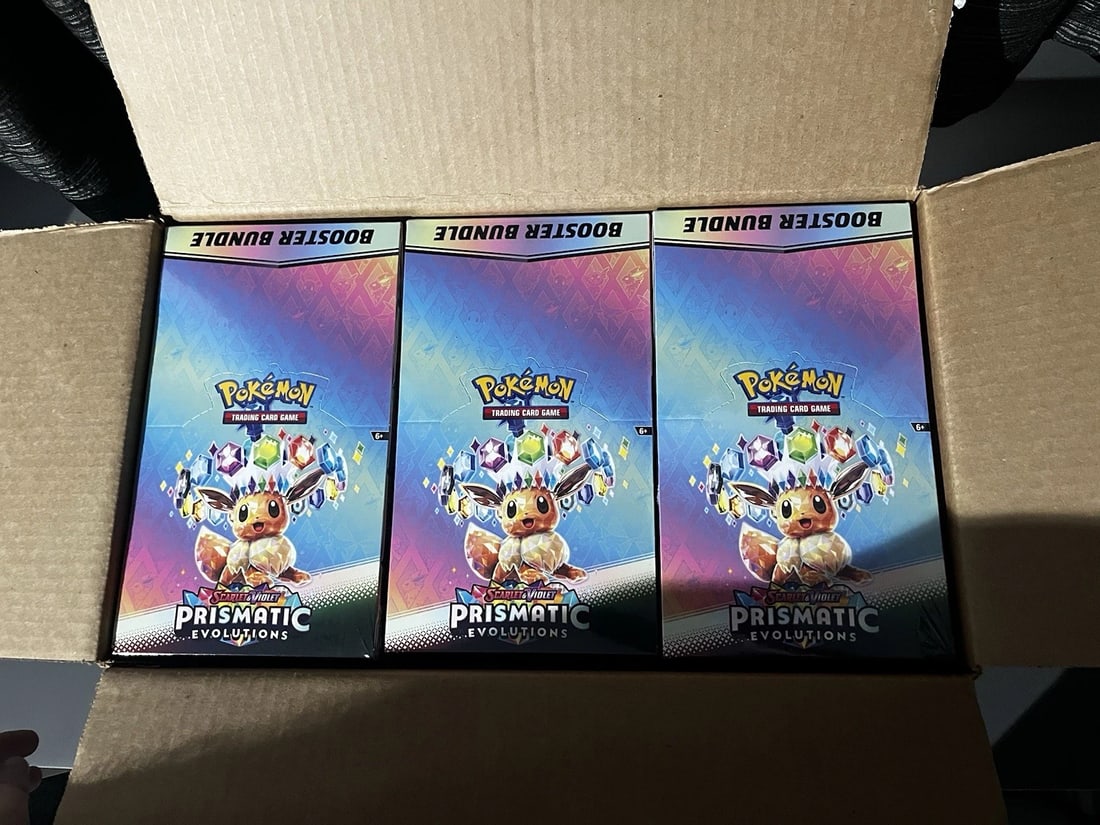 Pokemon Prismatic Evolution Booster Bundle Sealed Display Case (1 of 7)