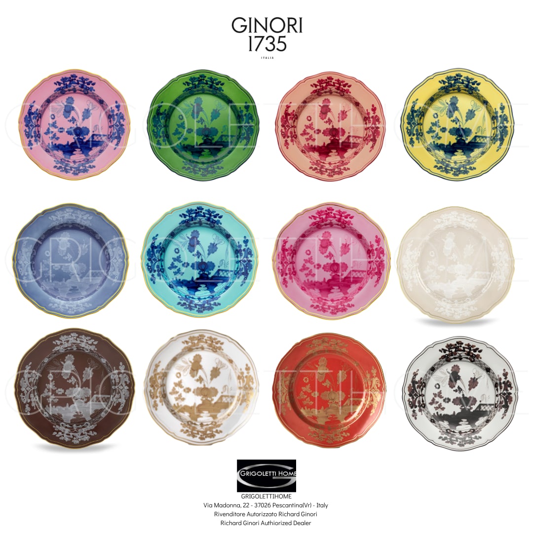 Richard Ginori - Oriente Italiano - Set Of 12 Dinner Plates 26.5 Cm / Inch 10.23: Richard Ginori - Oriente Italiano - Set Of 12 Dinner Plates 26.5 Cm / Inch 10.23