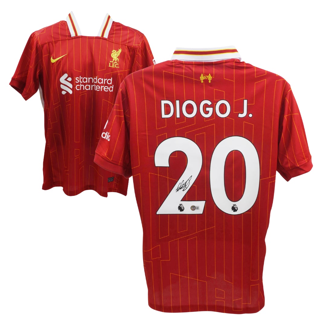 Diogo Jota Signed Liverpool FC Home Soccer Jersey #20 with Beckett COA (1 of 1)